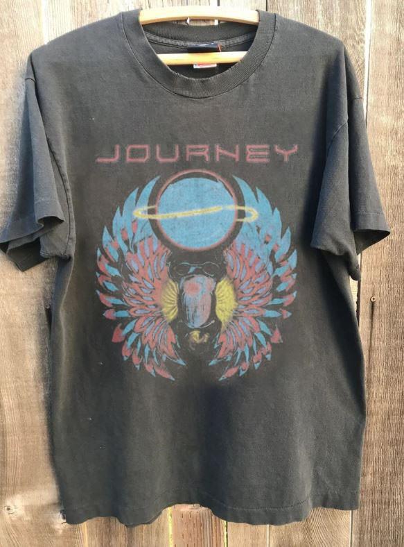 Journey Logo Band 80 s Music Graphic Charcoal Unisex Tshirt Men Women KH17721 XXXXL