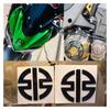 3D PVC Reflektierend Stark Klebend Tank Seitenverkleidung Verkleidung Logo Emblem Aufkleber Aufkleber Kawasaki
