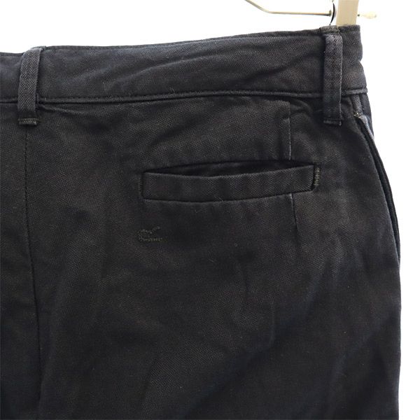 umii 908 One point logo embroidery Chino pants 2 Black series Men's Used