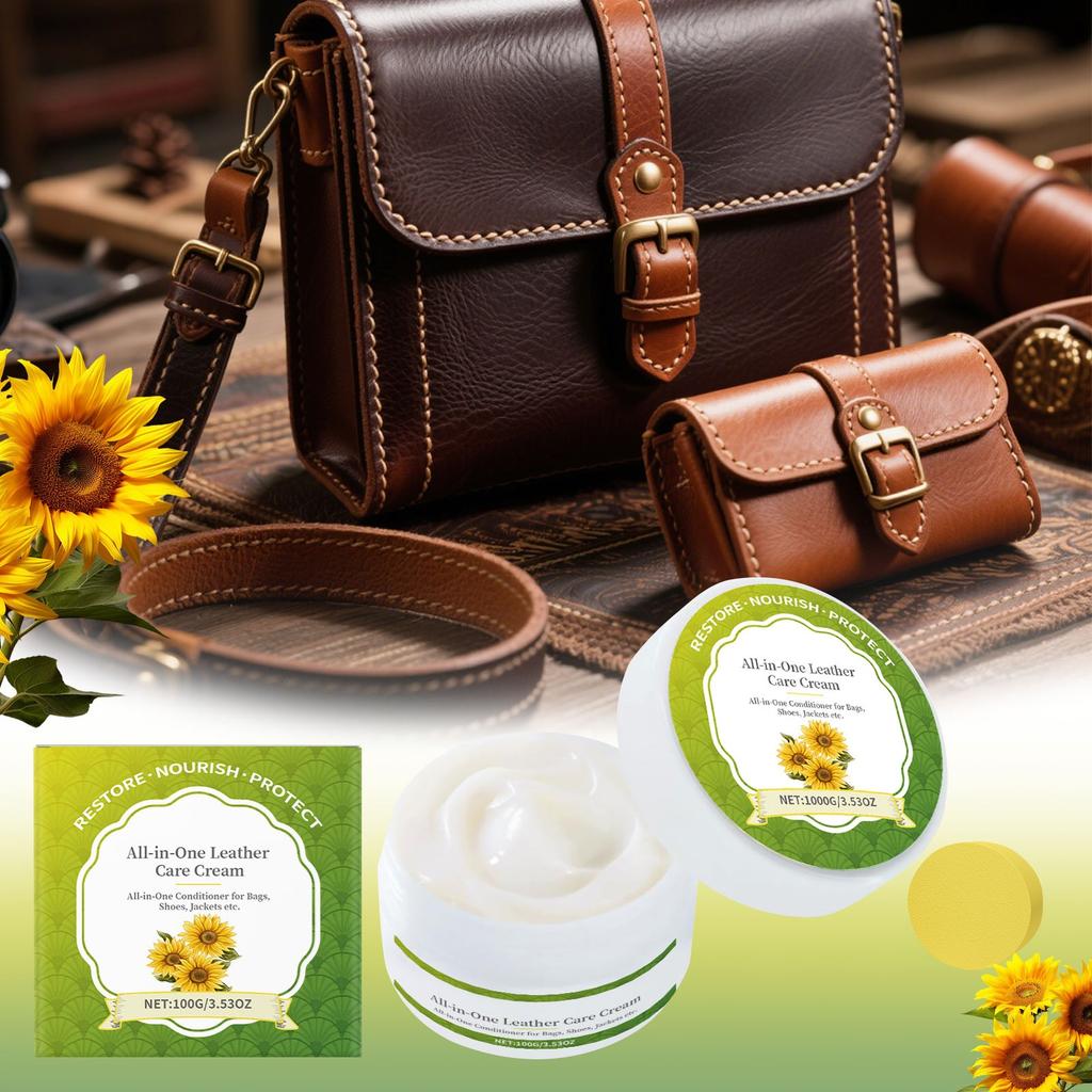 Leather Moisturizer Treats Scratches And Nourishes Leather With Leather Balm For Bags, Shoes, Jackets And Furniture