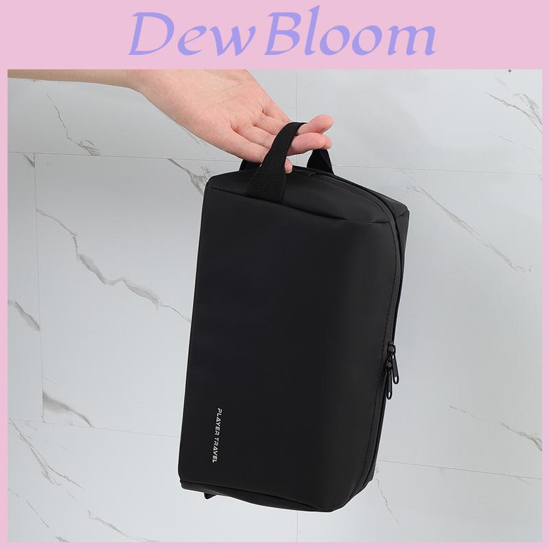 Travel Toiletry Bag For Men Pu Material Modern Minimalist Organizer With Wet Dry Separation For Business Travel