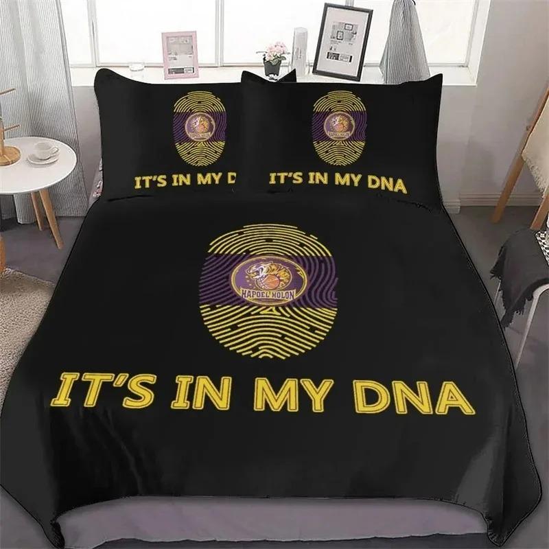 

3D Printed Hapoel Holon Al Season Soft Duvet Cover Beding Warm Comforter Sets Soft Comfortable Quilt Cover plus Pilowcases Single Double Quen King 135*200cm Eu-Single