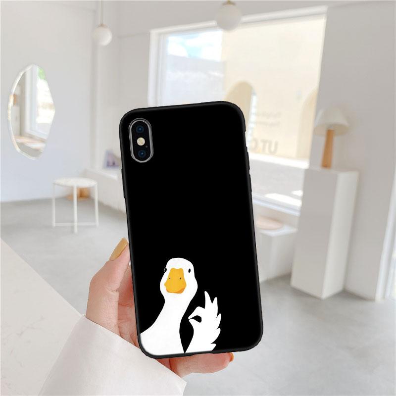 

FM20 DUCK Cartoon Soft Shell Phone Case for Samsung Galaxy S20 S21 S22 Ultra FE + Plus A21S A22 A24 A25 A26 A30 A30S A31 Galaxy S21+ 5G