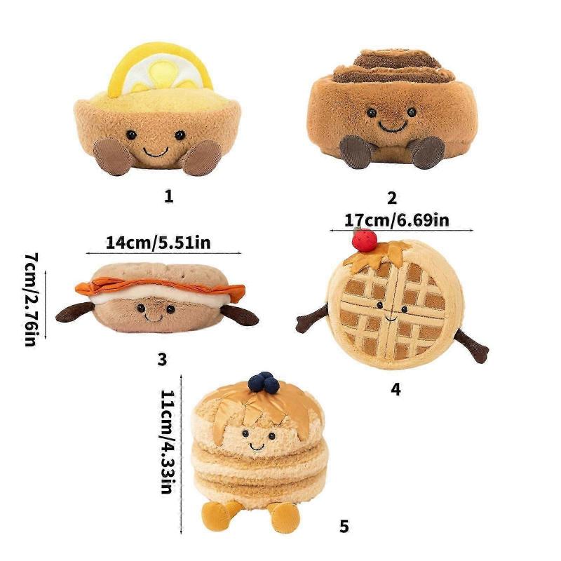 Soft Plush Pastry Toy Pillow Comfortable Kids Room Decors Strawberry Lemon Cake Doll Gift Multicolor