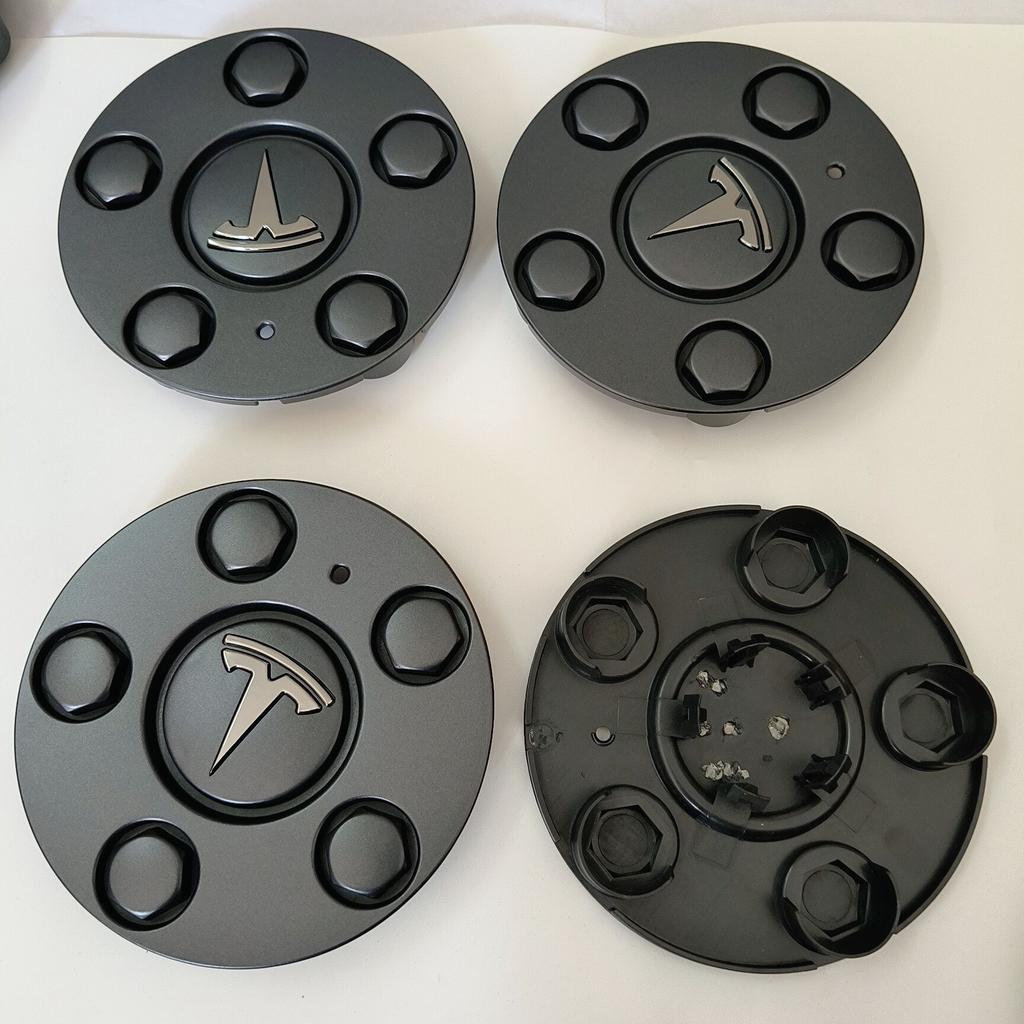 ZFX1 4pcs Wheel Center Hubcaps For Tesla 2024 Model 3 Highland Wheel Cap Dustproof Anti Slip Car Modification Accessories