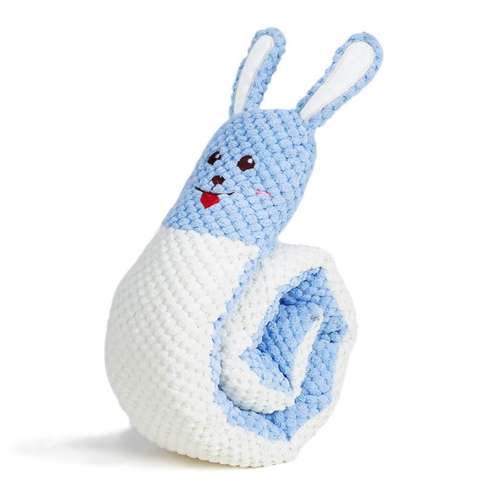 Bite Resistant Plush Dinosaur Dog Toy Interactive Dog Chew Toy Squeaky Sniffing Toy Pet Training Rabbit