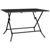VidaXL Table de jardin pliable anthracite 110x80x72 cm maille d'acier 362749