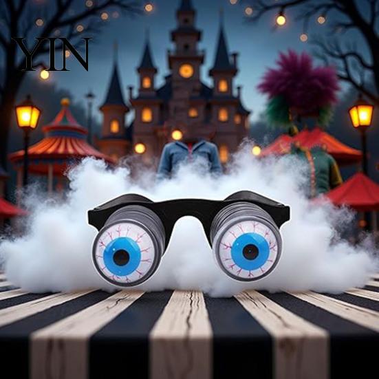 Funny Glasses for Photo Booths Pop-Out Eyes Glasses, Wobbly On Springs Novelty Festive Atmosphere Props Pranks Prank Halloween Costume Parties,