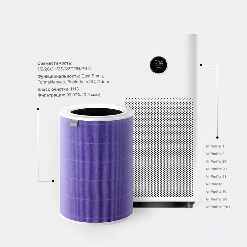 For Xiaomi Mi Air Purifier Filter For Xiaomi Purifier Mijia 2 2C 2H 2S 3 3S 3C 3H Air Filter Carbon HEPA Replacement