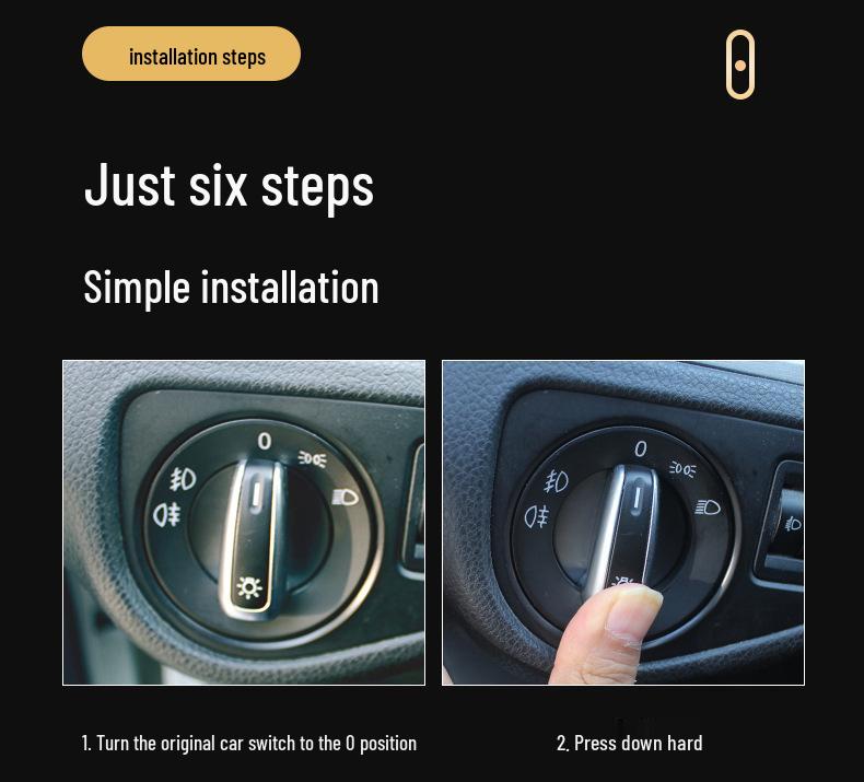 Volkswagen Beetle Auto Headlight Switch Mod (2004-2019 Models)