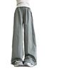 Womens Cargo Pants Summer Thin High Waist Wide Leg With Pockets For Casual Streetwear
