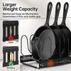 Pots and Pans Organizer Rack for under Cabinet Expandable 11.81''-22.85'' Pot Lid Kitchen Cabinet Organizer Holder with 10 Adju