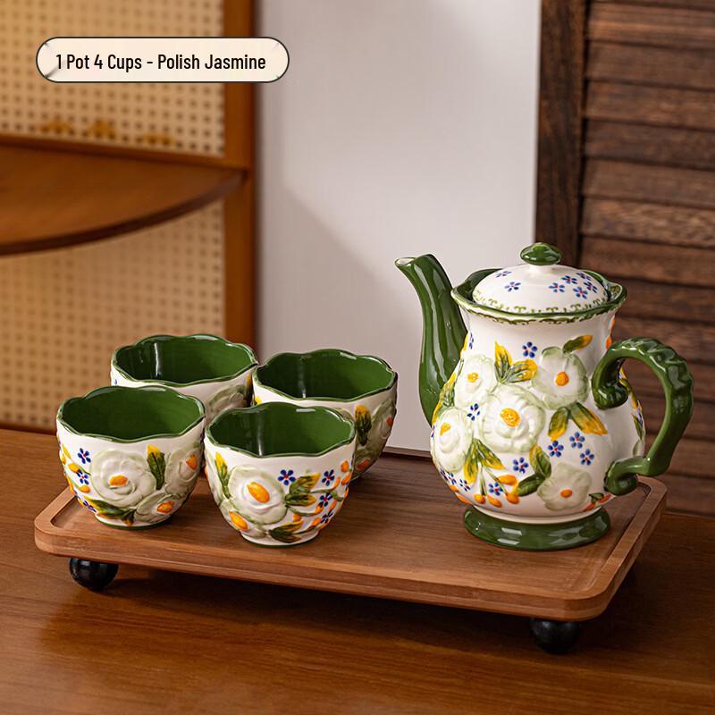 Poland Jasmine Ceramic Tea Set Simple Packaging
