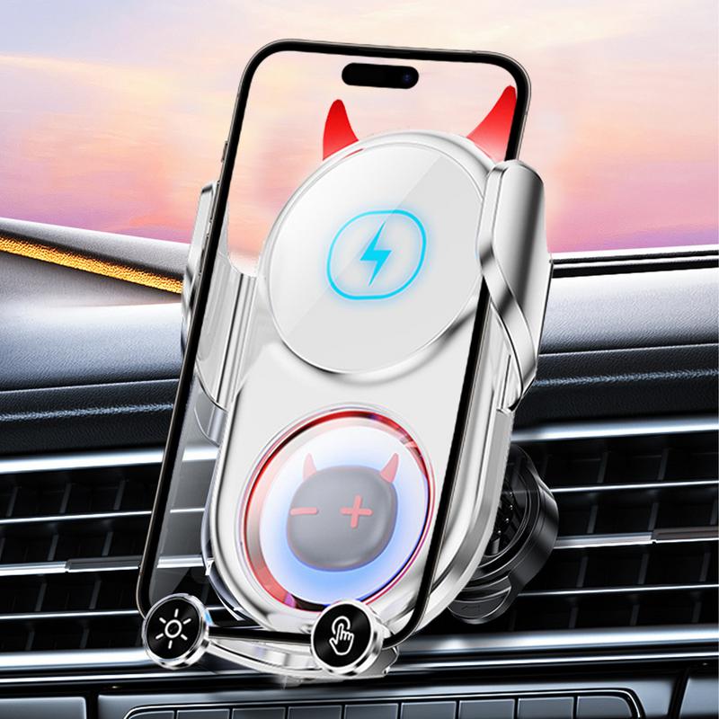 Car Charging Phone Holder 360-Degree Rotatable Fast Charging Phone Holder Anti-Shaking Funny Phone Stand Decorative Phone Holder