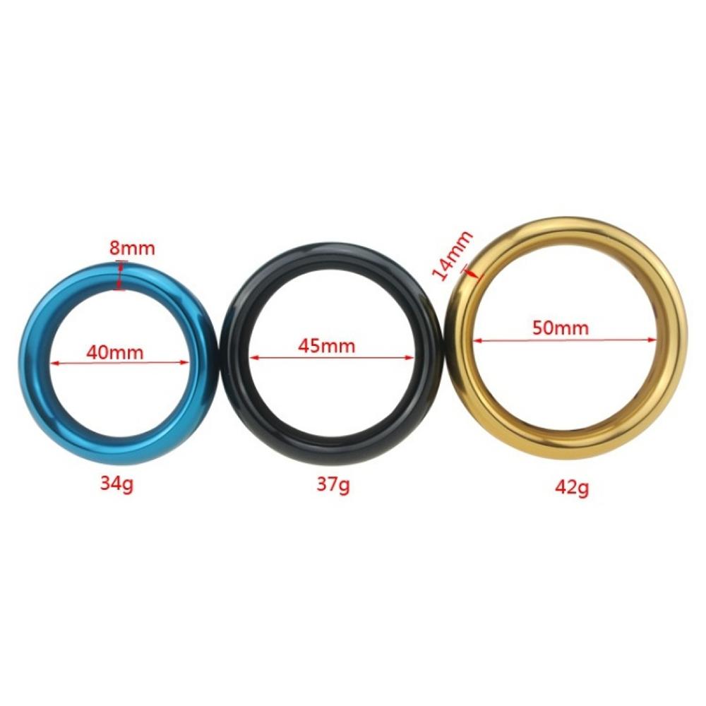 Metal Donut Cock Ring for Men Aluminium Steel Cockring for Erection and Delay Ejaculant  40MM 45MM 50MM