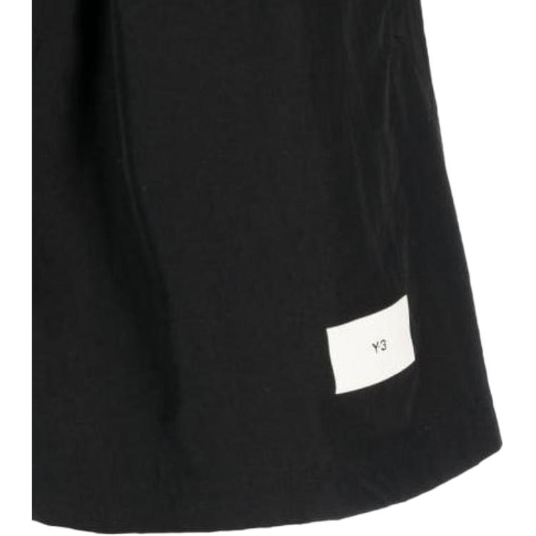 Y-3 SS23 Logo Print Solid Color Shorts Men Bottoms Black H63017