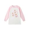 PawinPaw Girls' Cartoon Bear Print Color Block T-shirt