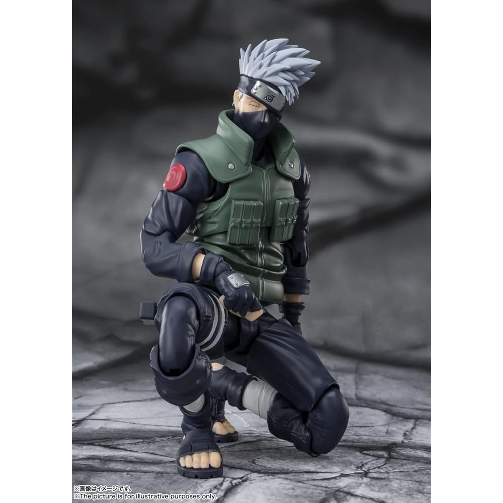 TAMASHII NATIONS S.H. Figuarts Naruto Kakashi Hero Figure 160mm ABS PVC Painted Articulated Collectible