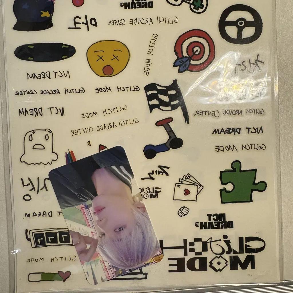 Nct Dream Ncitydream Glitch Mode Tattoo Sticker Intellect Photocard Unopened