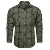 American Retro Shirt Men's, Spring and Autumn Solid Color Casual Versatile Long-sleeved Shirt Ruffian Handsome Tooling Trendy Brand