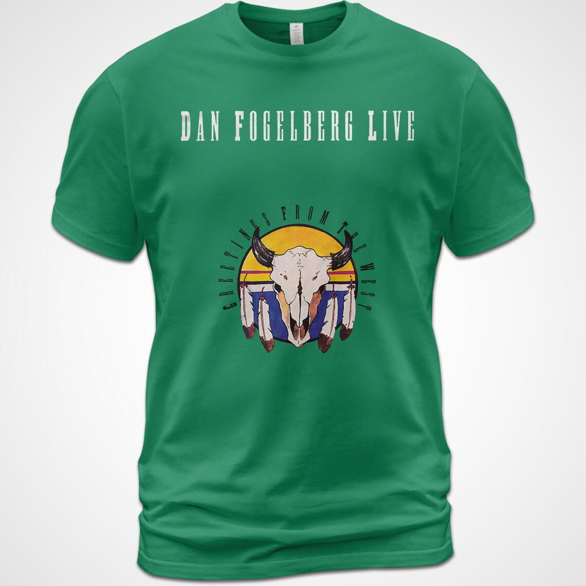 Cotton T-shirt Dan Fogelberg Live: Greetings from the West Music Shirt XXXL