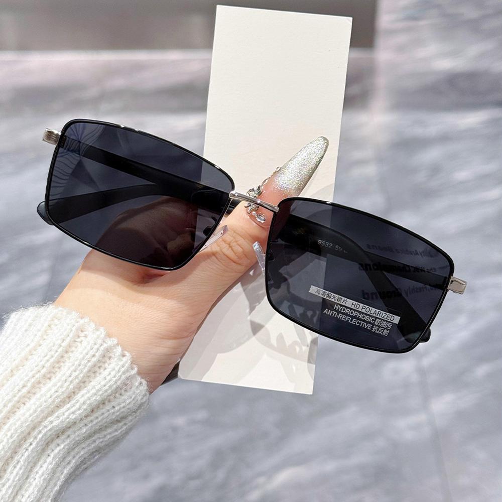 Metal Frame Polarized Sunglasses Man UV400 Lenses Lightweight Retro Square Sun Glasses Male Driving Shades Pilot Eyewear Goggles