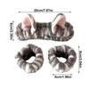 1 Set Absorbent Wristband Hair Styling Elastic Headband Plush Face Wash Cute Makeup Toiletries Multiple Colors