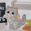 Self-adhesive Cartoon Cat Embroidered Patch Clothes Stickers Clothes Appliques  Sewing