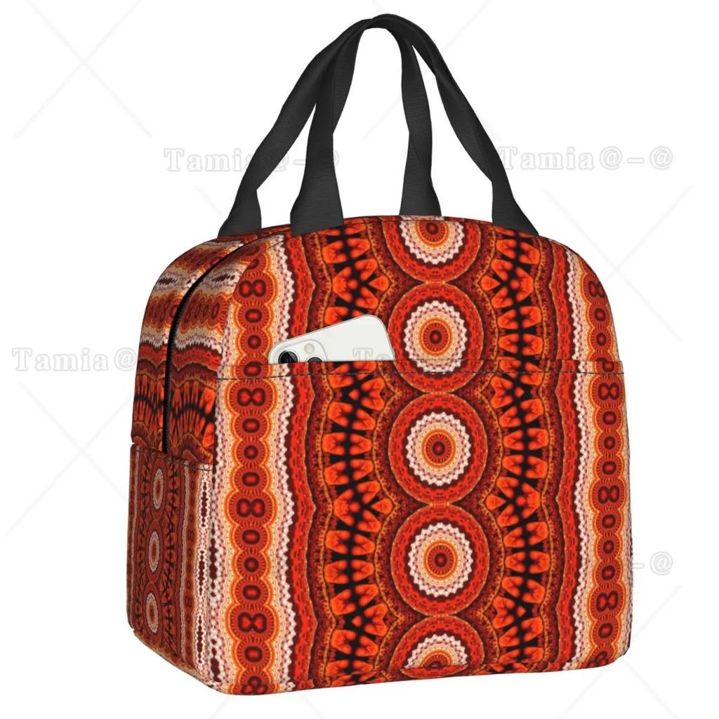 Day Of The Dead Kitten Cat Sugar Skull Lunch Box Multifunction Mexican Halloween Floral Thermal Cooler Food Insulated Lunch Bag