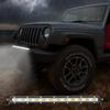 Zmoon Led Light Bar 12In Signal Row Light Bar [14In W/Bracket] 40W Spot Flood Combo Off Road Light, Waterproof Slim Light Bar For SUV Jeep ATV Boat