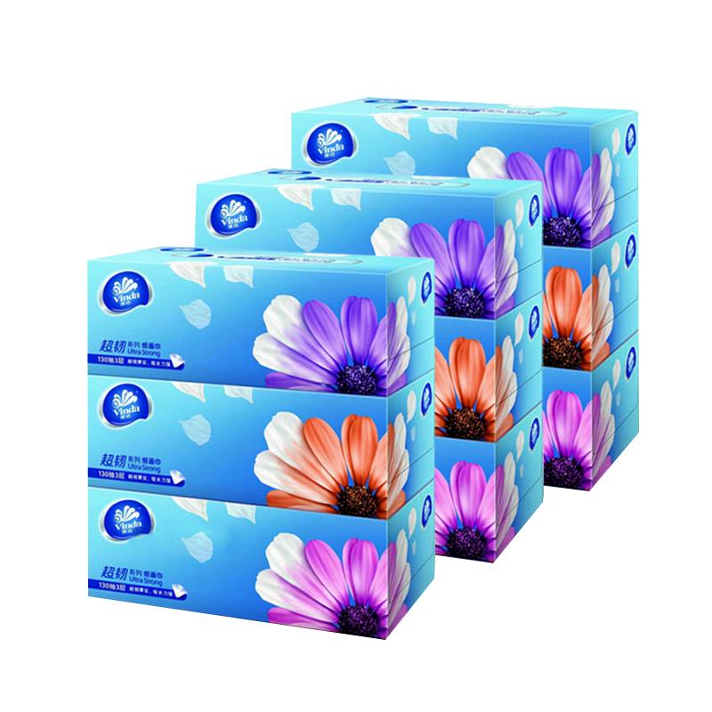 Vinda 3-Ply Facial Tissues, 9-Pack (130 Pulls/Box)