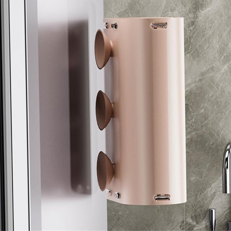Practical Tissue Dispenser Napkin Organizer Wall Mounted Suction Cup Storage Box for Wet Wipes and Paper Bathroom Supply