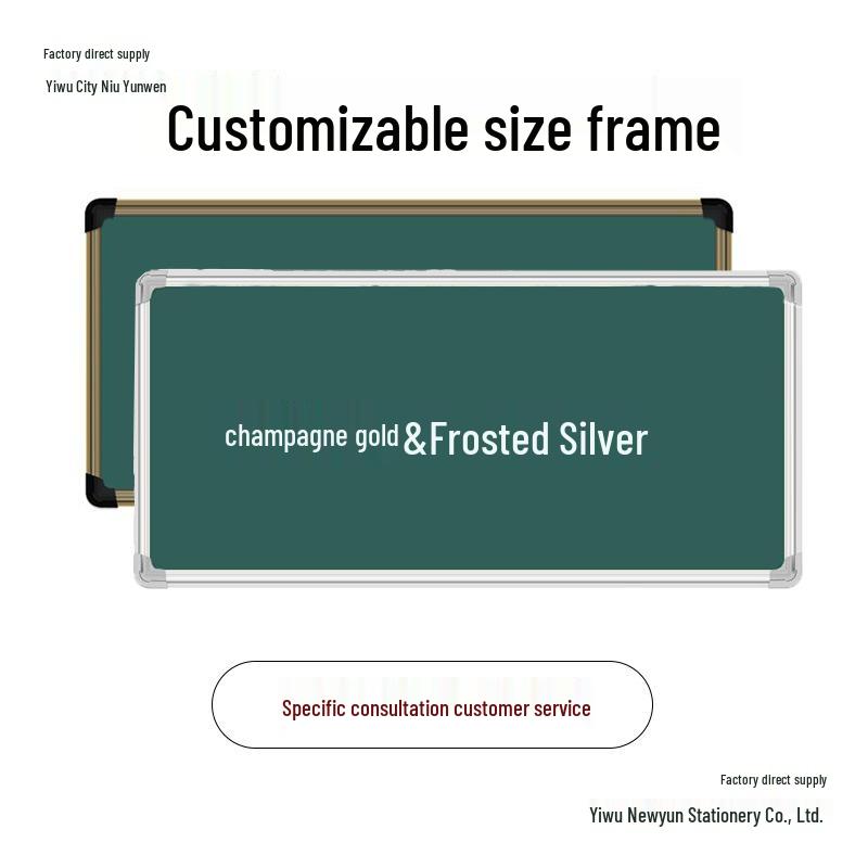 Customizable Wall-Mounted Magnetic Green Blackboard for Classroom and Home Use