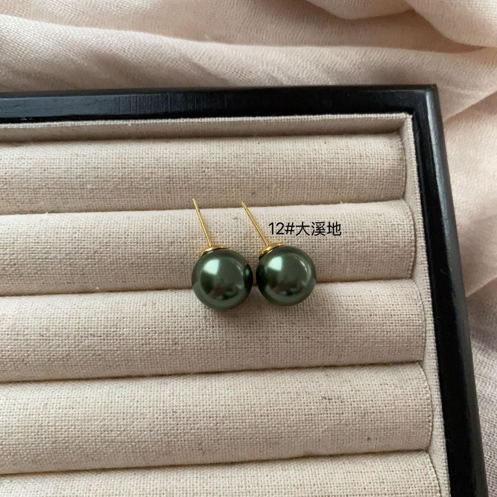 Simple And Sweet Atmosphere Pearl Multi-Color Stud Earrings, Advanced Not Monotonous And Versatile, Simple And Generous Light Luxury Earrings