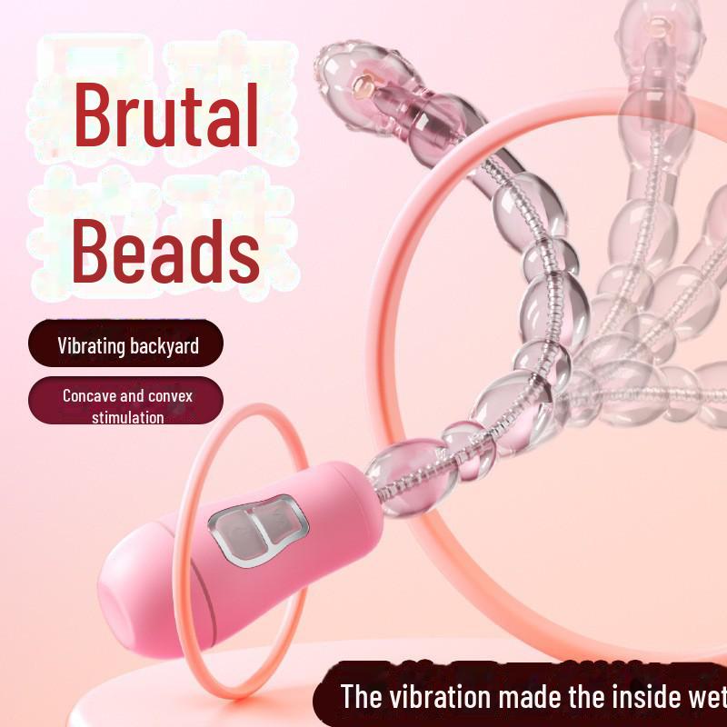 Mi Ji Transformation Explosion Beads Plug Anal Vibratório Feminino (100 peças, substituição do coelho feliz)