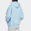 Adidas Originals Trefoil Logo Embroidered Pullover Hoodie Men Tops Blue HS1519