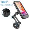 Supporto per telefono cellulare impermeabile per bici da moto Supporto universale per cellulare per moto regolabile girevole a 360 ° GPS per bicicletta