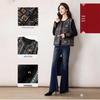Women's Plus Size Embroidered Black Vest - High-End Autumn 2025 Fashion Top