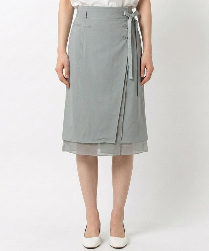MESENSE Wrap Style Belted Skirt_Mb23Skm101Z