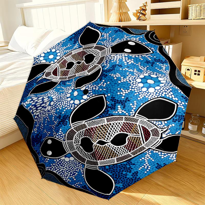 Australian Aboriginal Umbrella 8-Frame for Travel, camping, Casual Lightweight Portable Umbrella, Essential for every family Holidays Gift