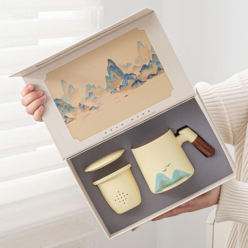 Yuzhuxun Ceramic Office Mug Business Gift Set