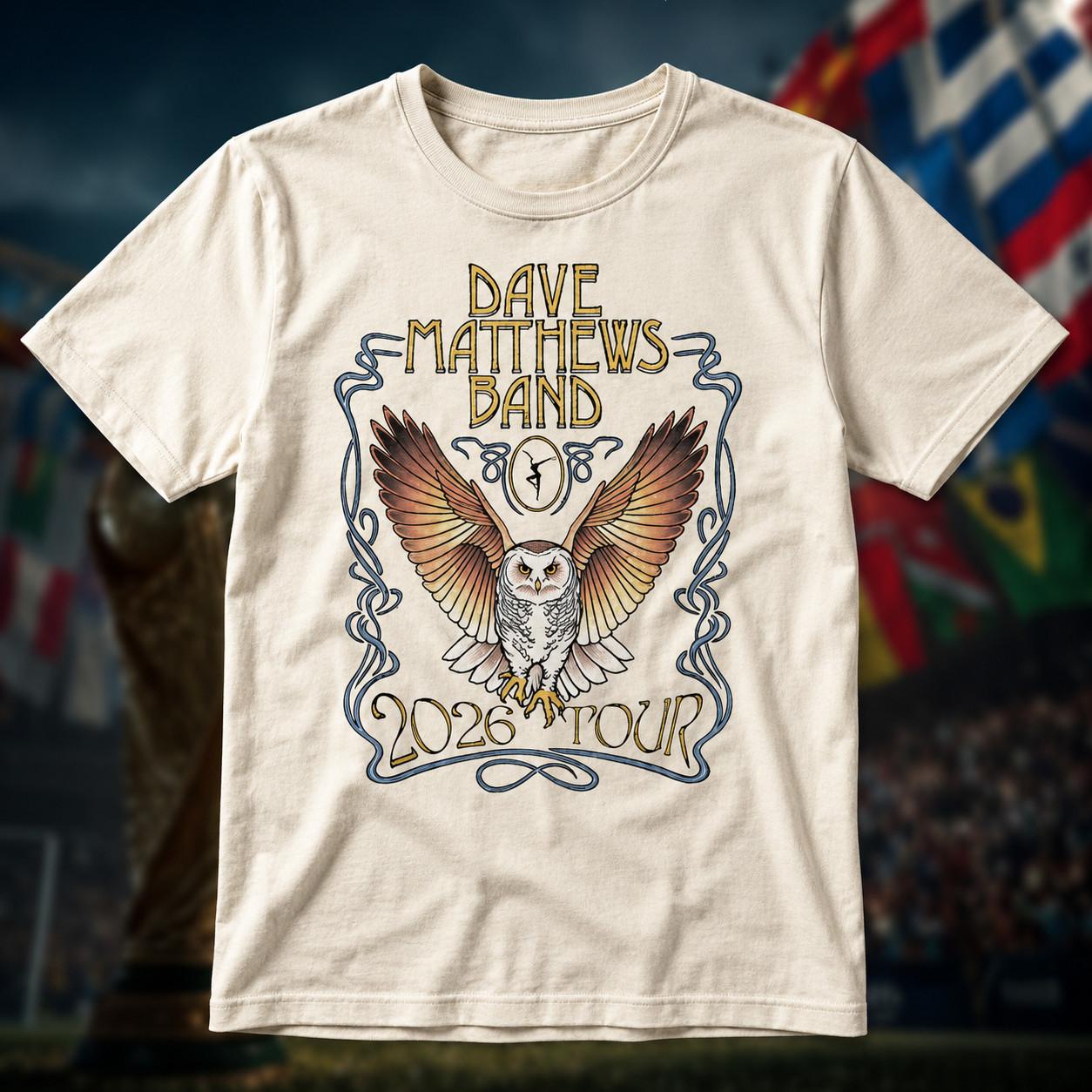 Dave Matthews Band Merch Owl Unisex T-Shirt Size S-5Xl S