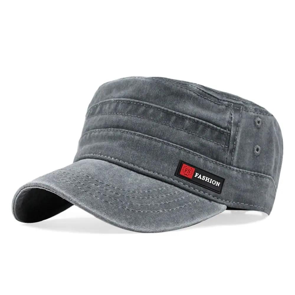 Cadet Hat Hat Baseball Cap Outdoor Cotton Hat Breathable Adjustable Baseball Cap Casual Anti-UV Cadet Hat Men Sun Cap
