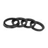 ACROPIX Hub Center Ring 72.6-57.1 Mm Black 4pcs