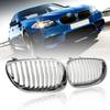 QQ-Paraurti Anteriore Cromato Sportivo Griglia a Rene Larga Per-BMW E60 E61 Serie 5 M5 2003-2009 51137065701
