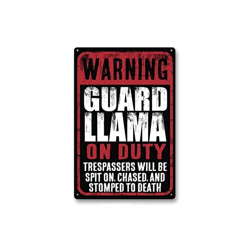 HD Metal Tin Sign Vintage Warning  No Trespassing Wall Decor Retro 24 Hour Video Surveillance Biohazard Funny Sign for Home Bus