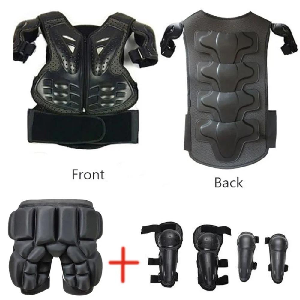 With Gift Children Safety Vest Armor Motorcycle Equipment Cycling Baby Head Protector 52-54cm Helmet Scooter Full Body Armor LL