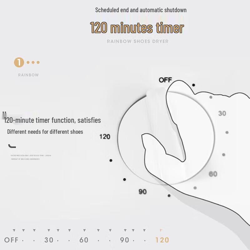 Regenbogen Faltbarer Elektrischer Schuhtrockner