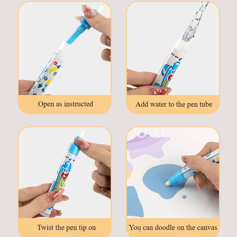 Magical Water Canvas Children's Learning Blanket Water Writing Cloth Repeated Graffiti Water Painting Blanket Large Watercolor Graffiti Pad