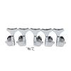 FLEOR Set of 5pcs Bass Machine Heads Tuning Pegs Tuners Keys 2L3R / 2R3L for Electric Bass 5 Strings